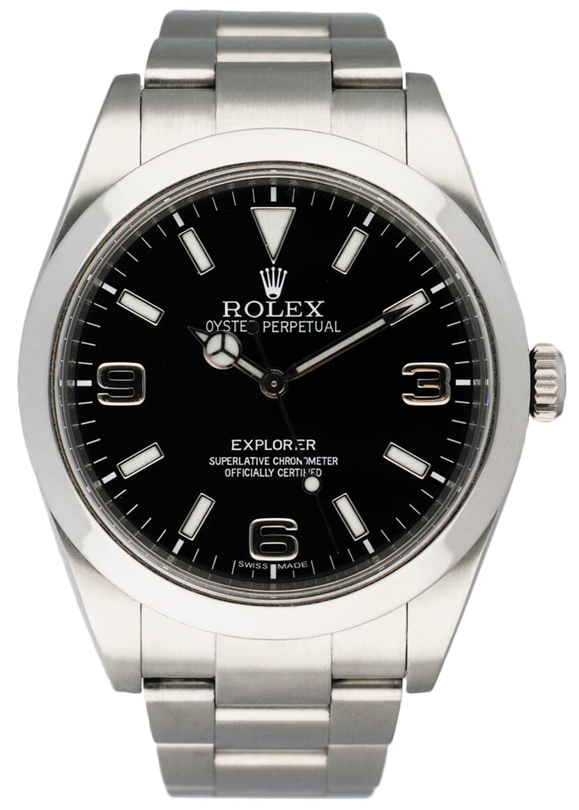 Rolex Explorer 214270 Black Dial Mens Watch Box   Papers