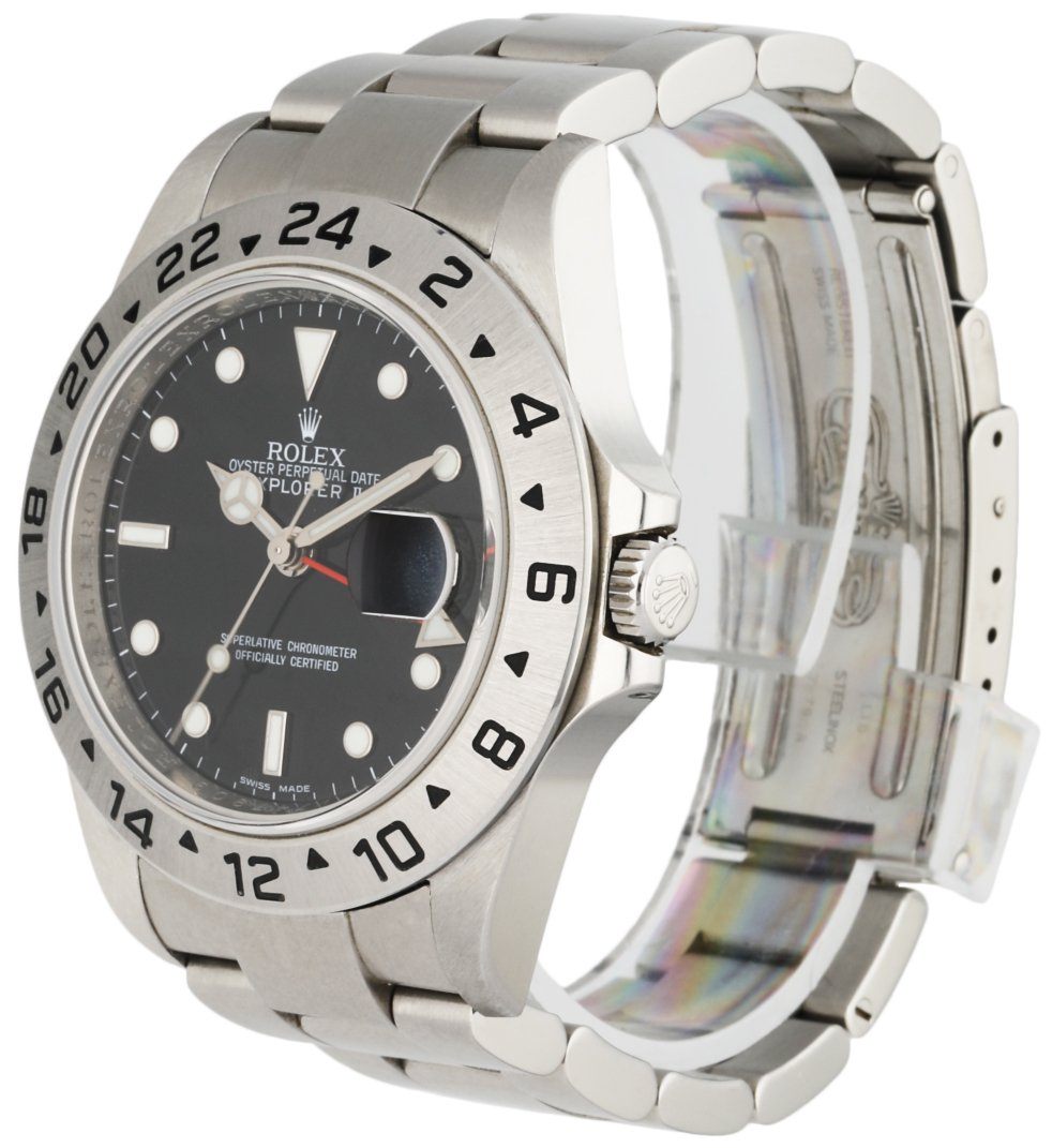 Rolex Explorer II 16570 Engraved Rehaut Men s Watch Box   Papers