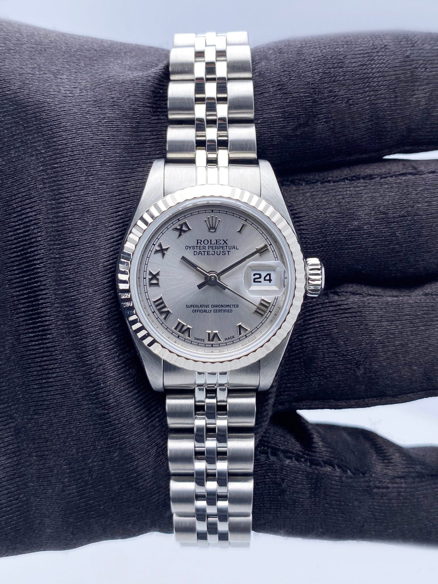 Rolex Datejust 69174 Gray Dial Ladies Watch