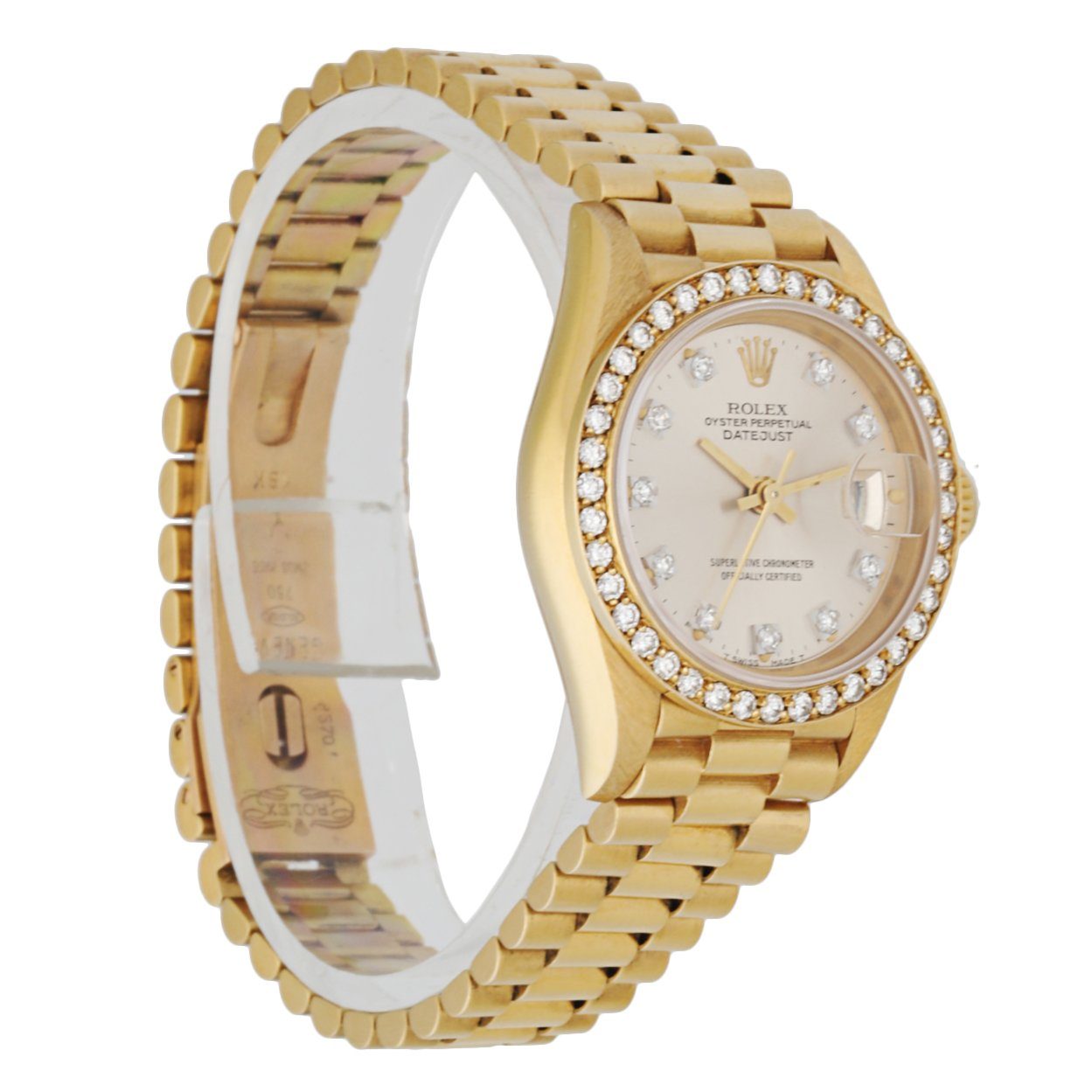 Rolex Datejust 69138 Diamond Dial and Bezel  Ladies Watch