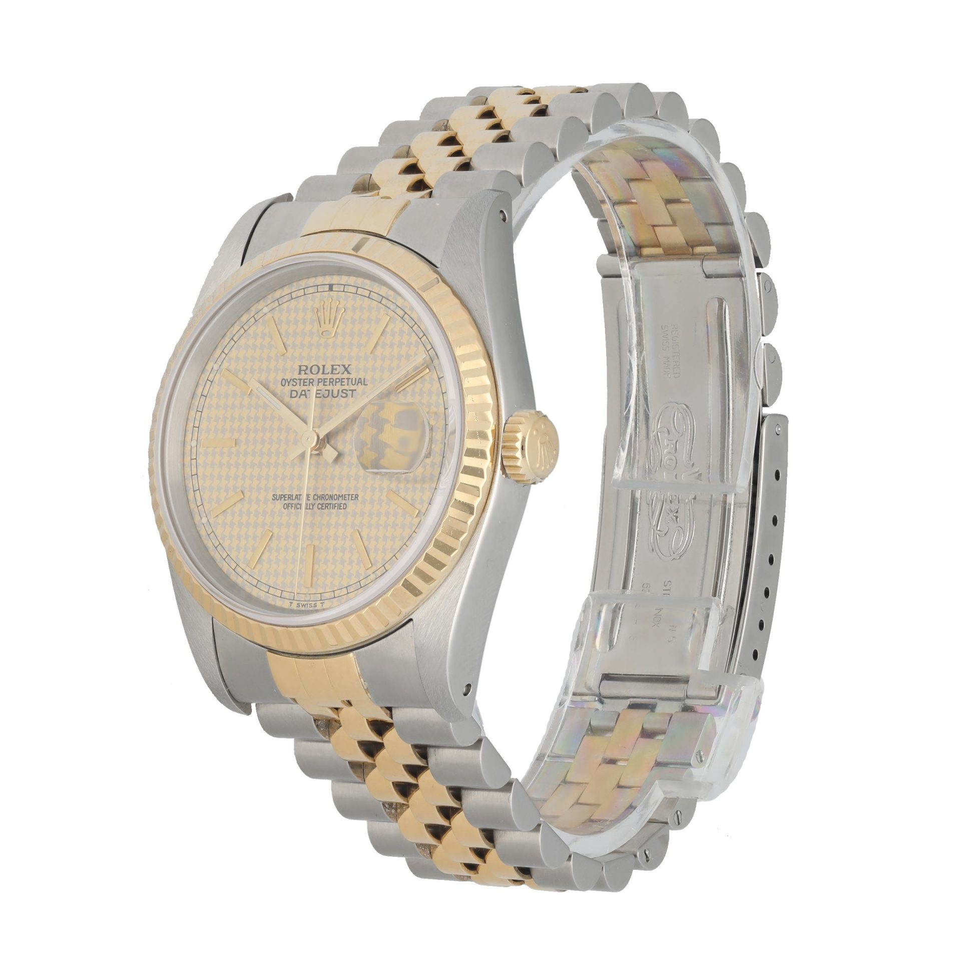 Rolex Datejust 16233 Honeycomb Dial Men s Watch
