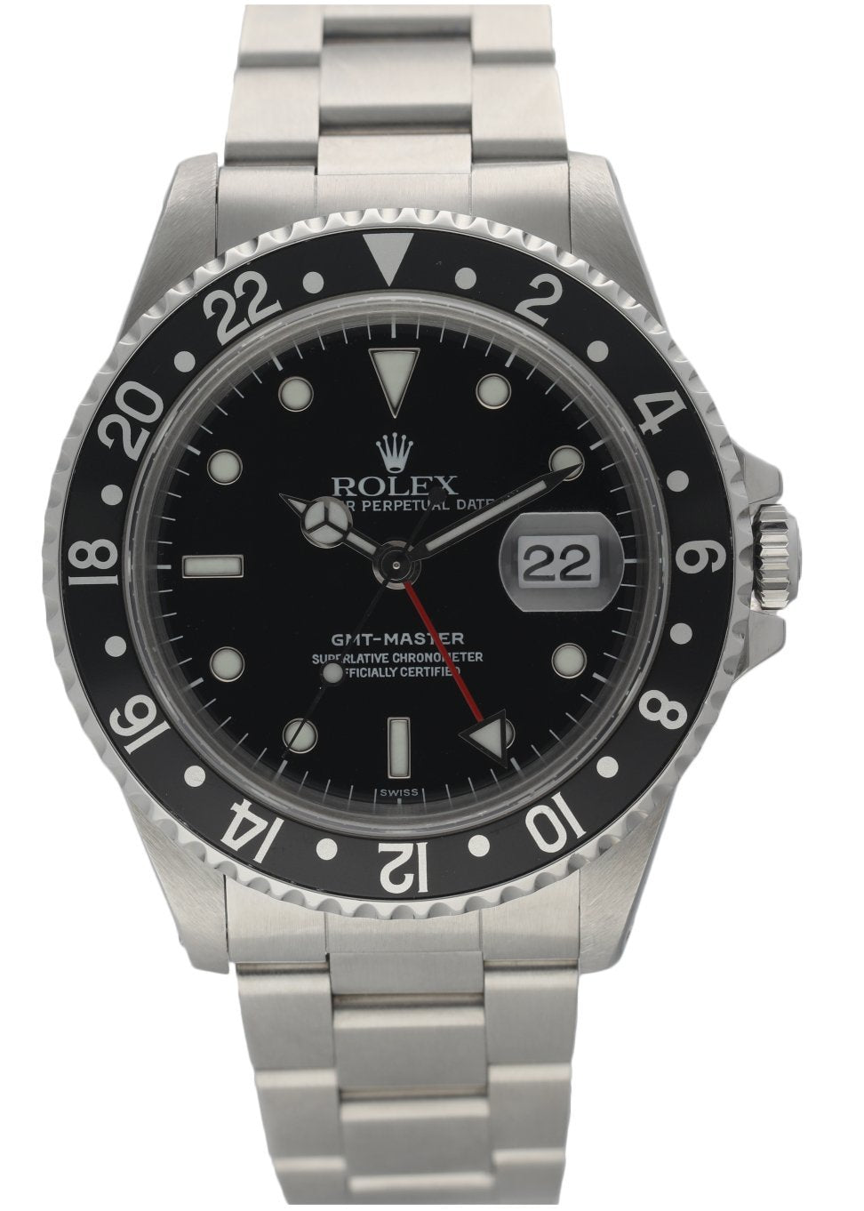 Rolex GMT Master 16700 ‘Swiss�?Dial Men’s Watch Box   papers