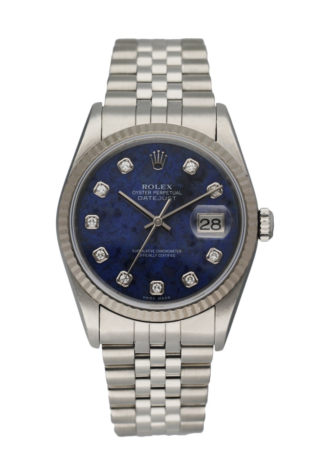 Rolex Oyster Perpetual Datejust 16234 Sodalite Dial Men’s Watch
