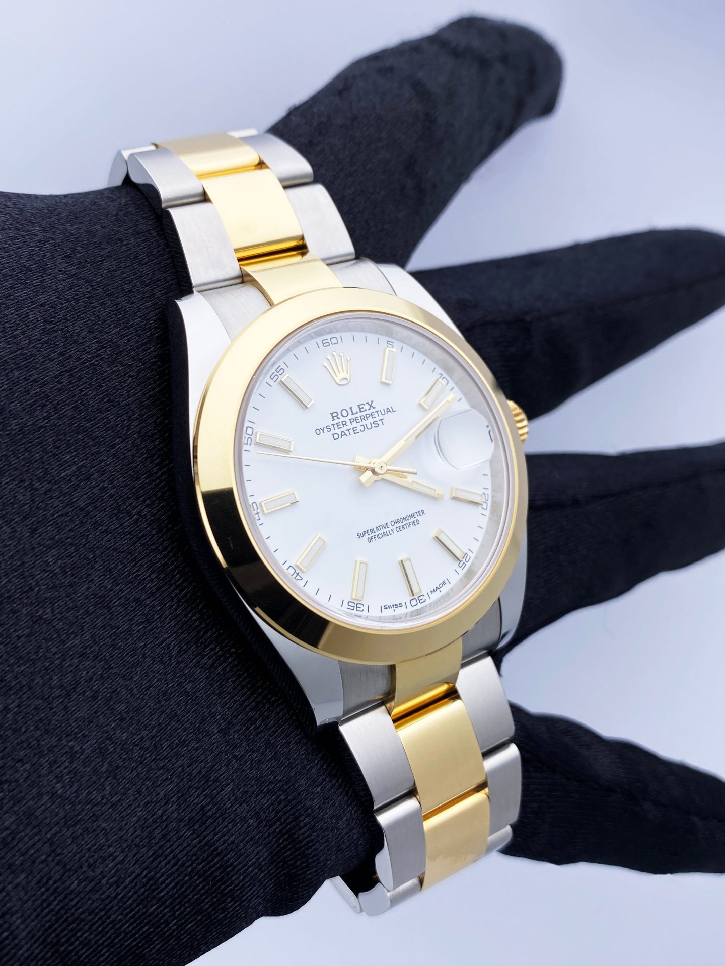 Rolex Datejust 41 126303 Stainless steel 18K Yellow Gold Mens Watch Box Papers