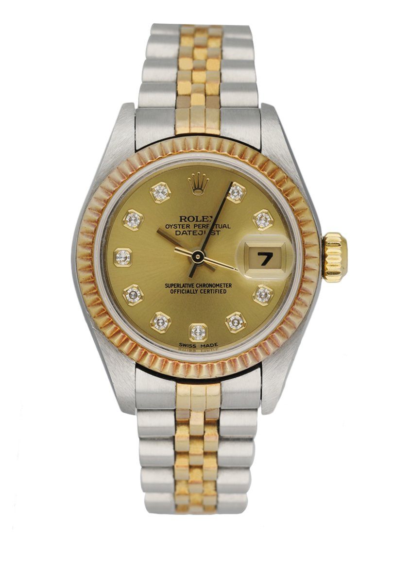 Rolex Datejust 79173 Diamond Dial Ladies Watch Box   Papers