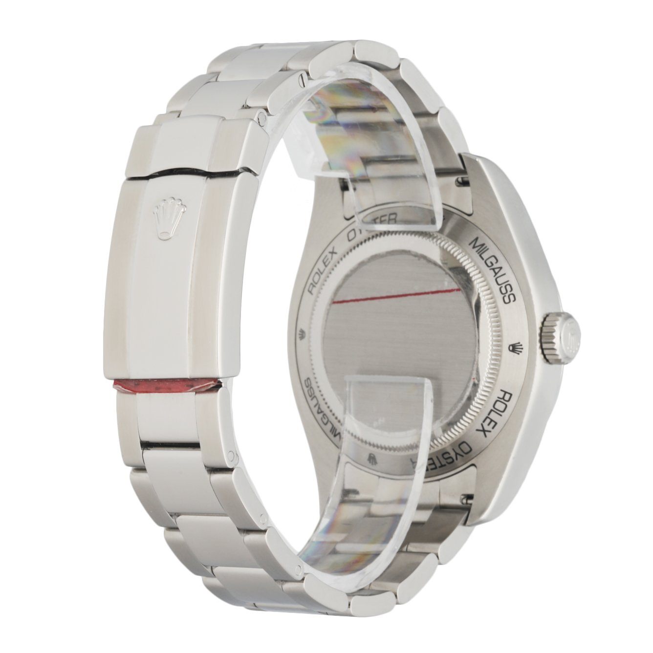 Rolex Milgauss 116400 White Dial Mens Watch Box Papers
