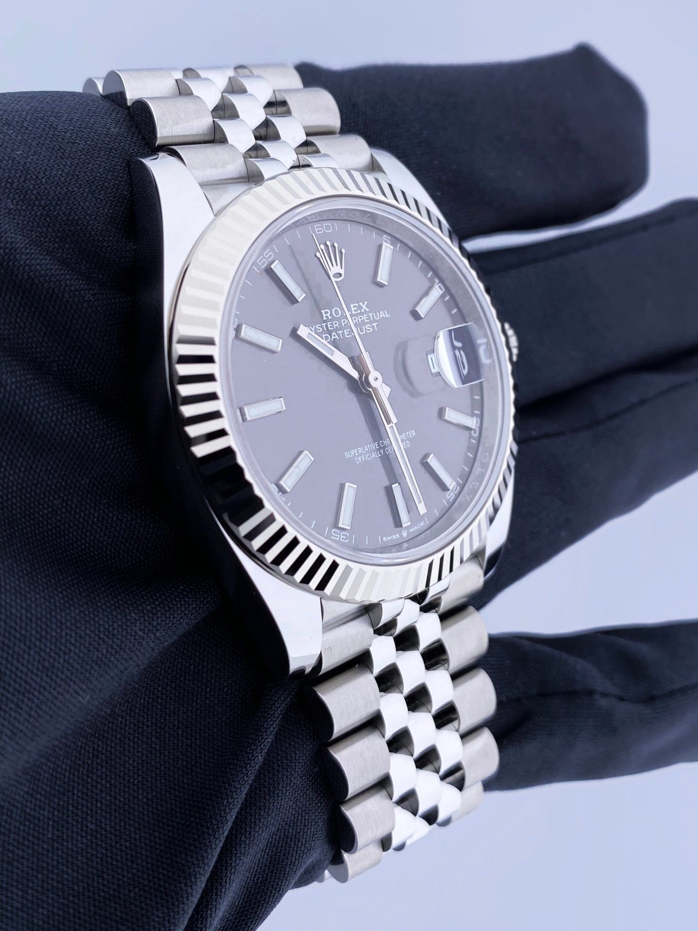 Rolex Datejust 41 126334 Slate Dial Mens Watch Box Papers