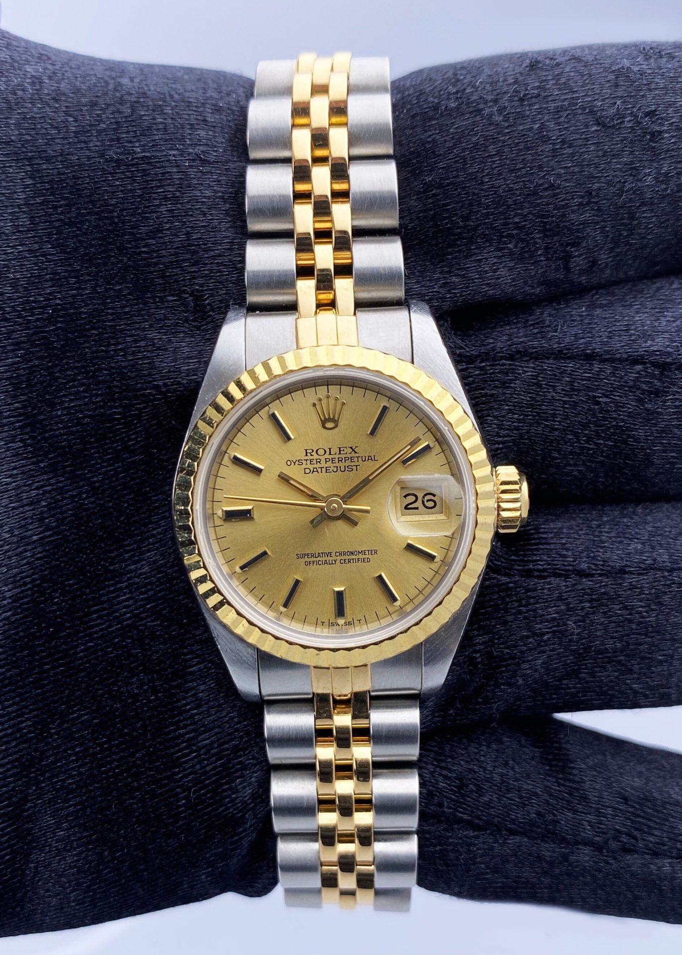 Rolex Datejust 79173 Champagne Dial Ladies Watch Box Papers