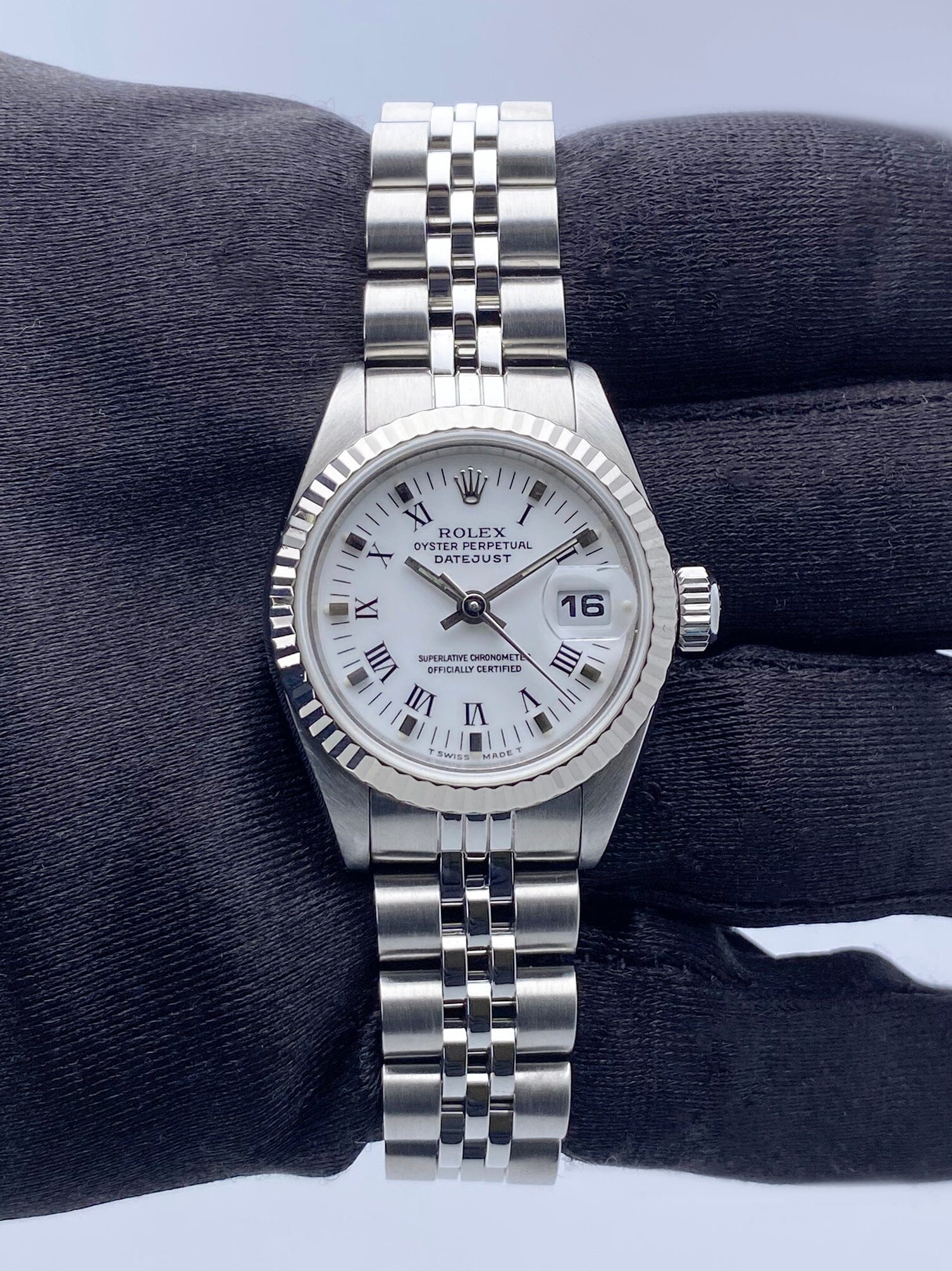Rolex Datejust 69174 White Dial Ladies Watch