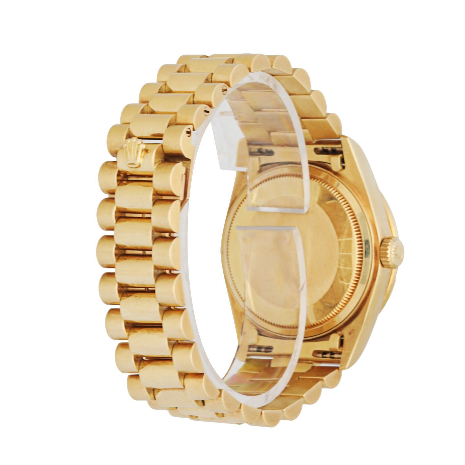Rolex Day Date 18138 18K Yellow Gold Factory Diamond Dial Men s Watch
