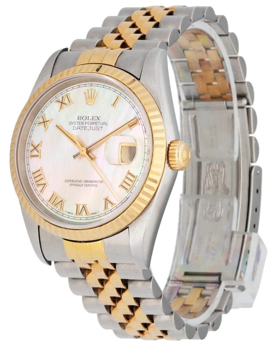 Rolex Datejust 16233 Mother Of Pearl Dial Mens Watch