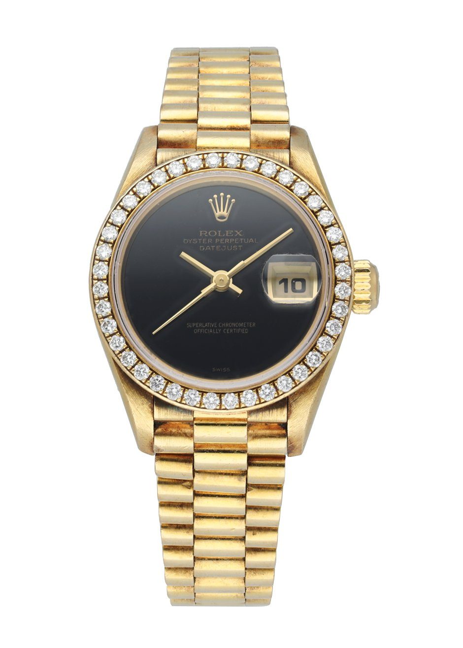 Rolex Datejust 69138 Onyx Dial  Ladies Watch Box   Papers