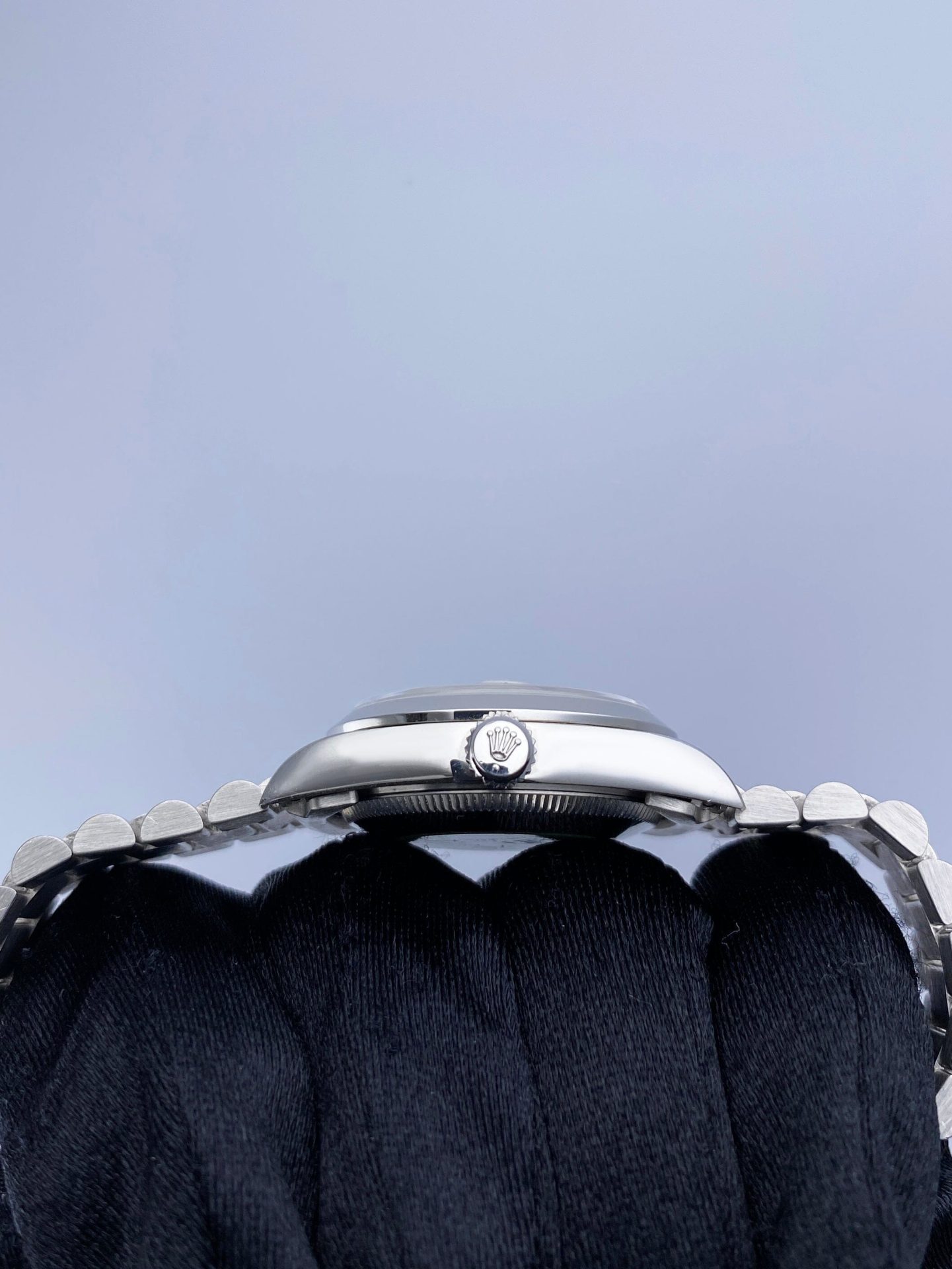 Rolex Datejust 68246 Platinum Diamond Anniversary Dial Midsize Watch