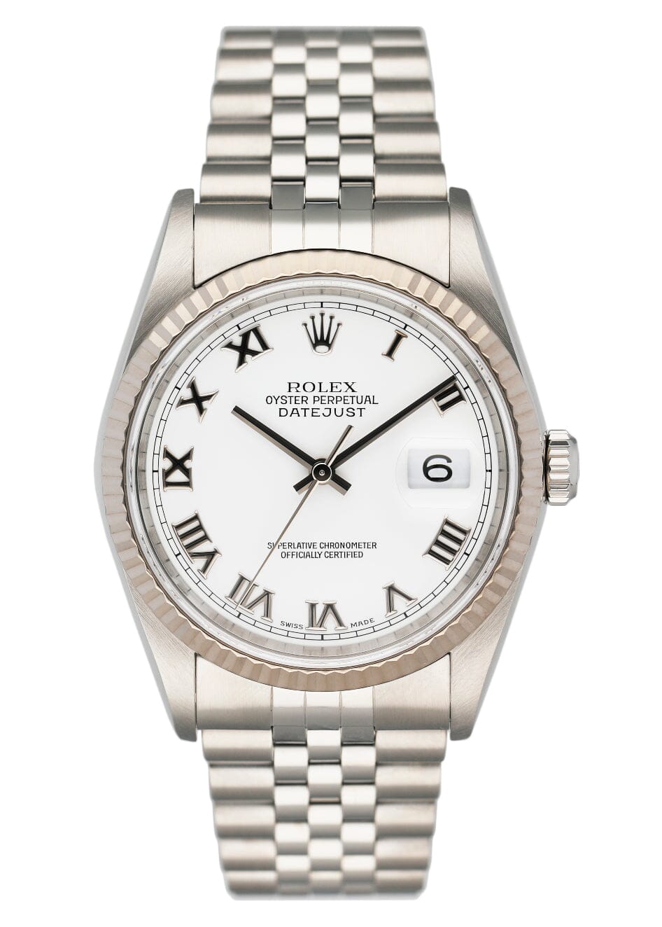 Rolex Datejust 16234 White Dial Mens Watch