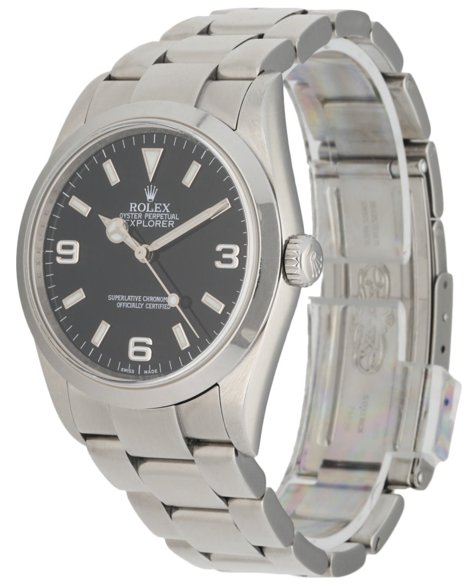 Rolex Explorer 114270 Engraved Rehaut Men s Watch