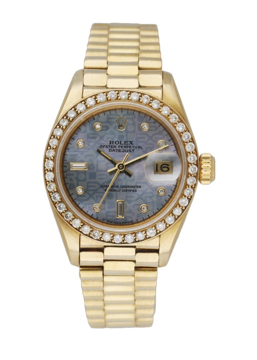 Rolex Datejust Diamond Dial 69138 Ladies Watch Box   Papers