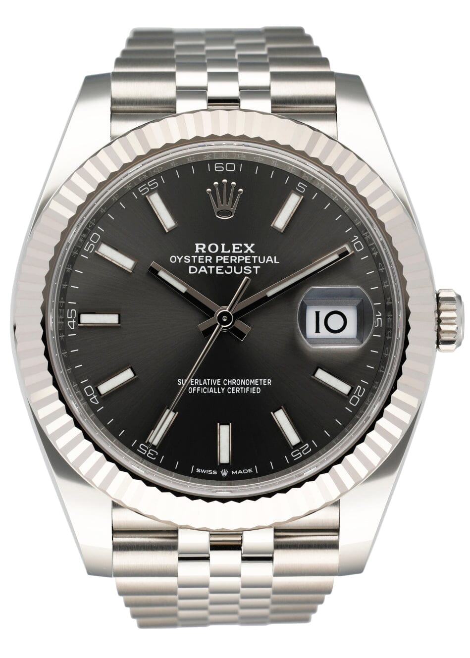 Rolex Datejust 41 126334 Slate Dial Mens Watch Box Papers