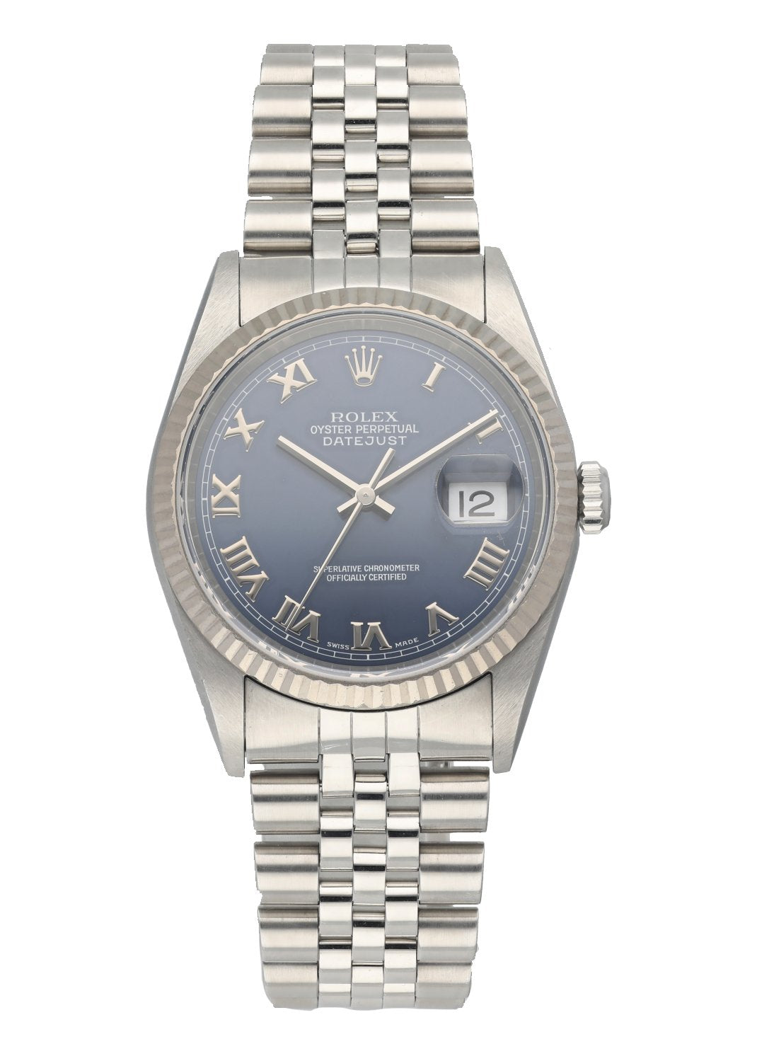 Rolex Datejust 16234 Blue Dial Mens Watch