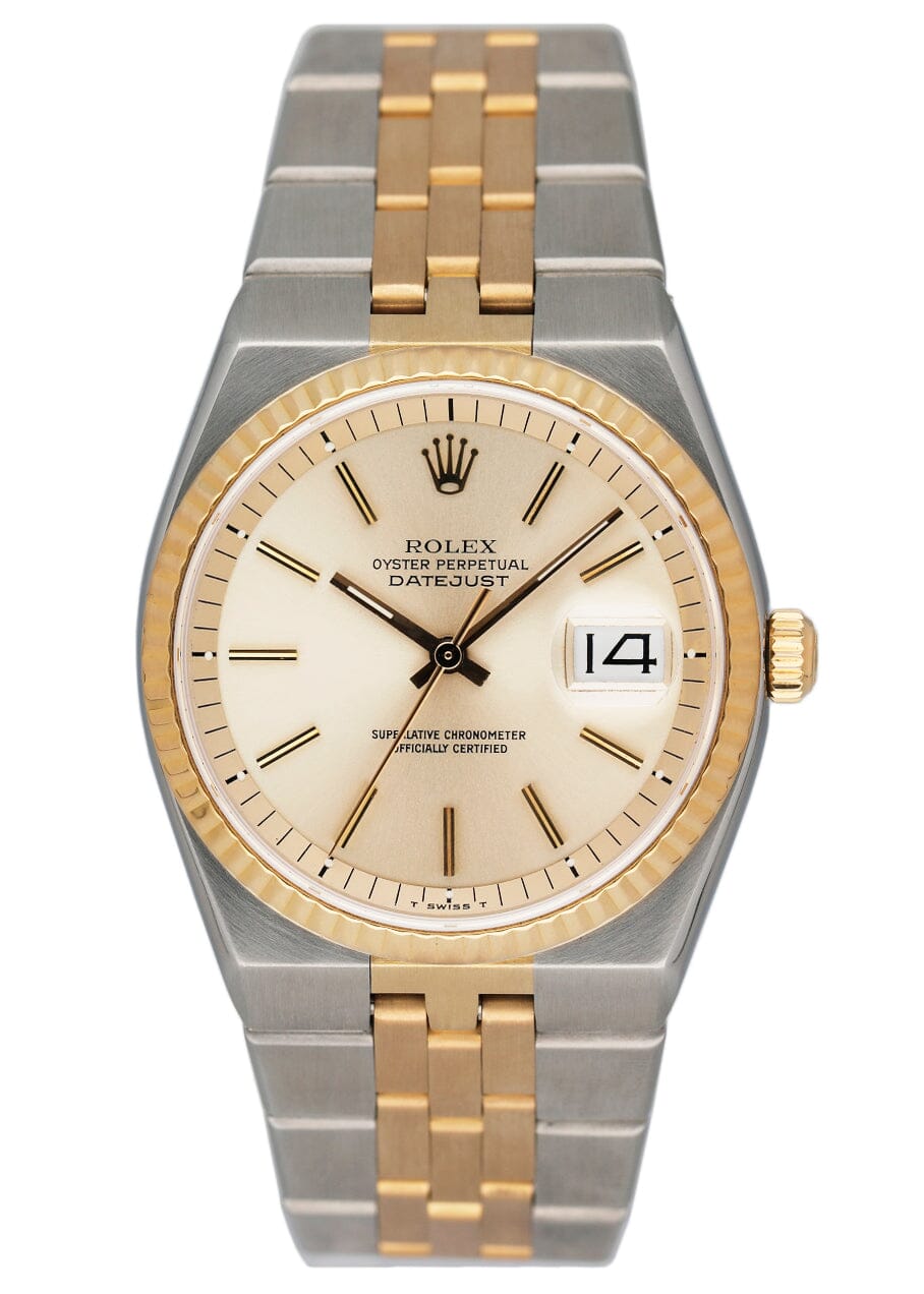 Rolex Datejust 1630 Rare Bird Two-Tone 14K Yellow Gold Mens Watch