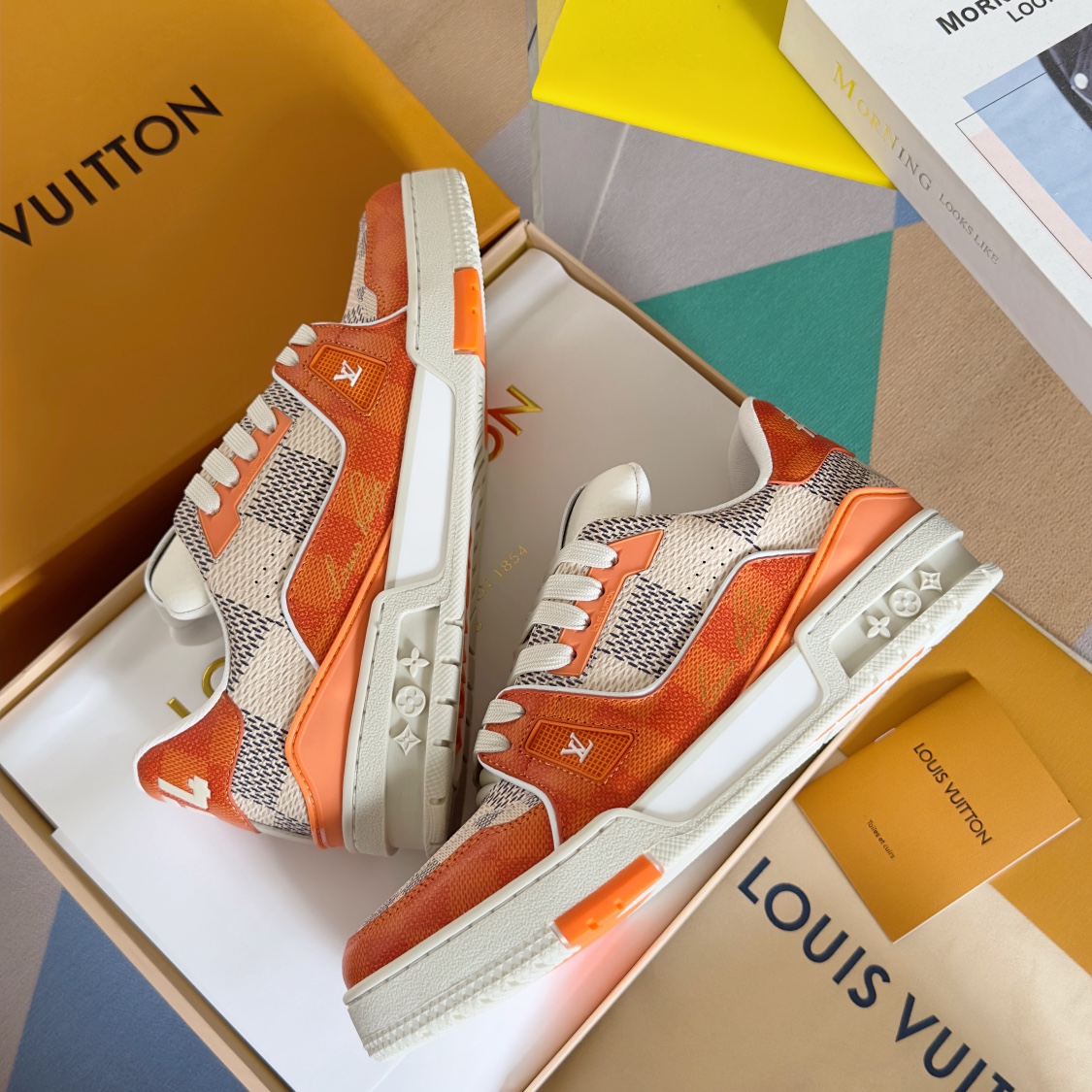 Louis trainer checkered sneaker