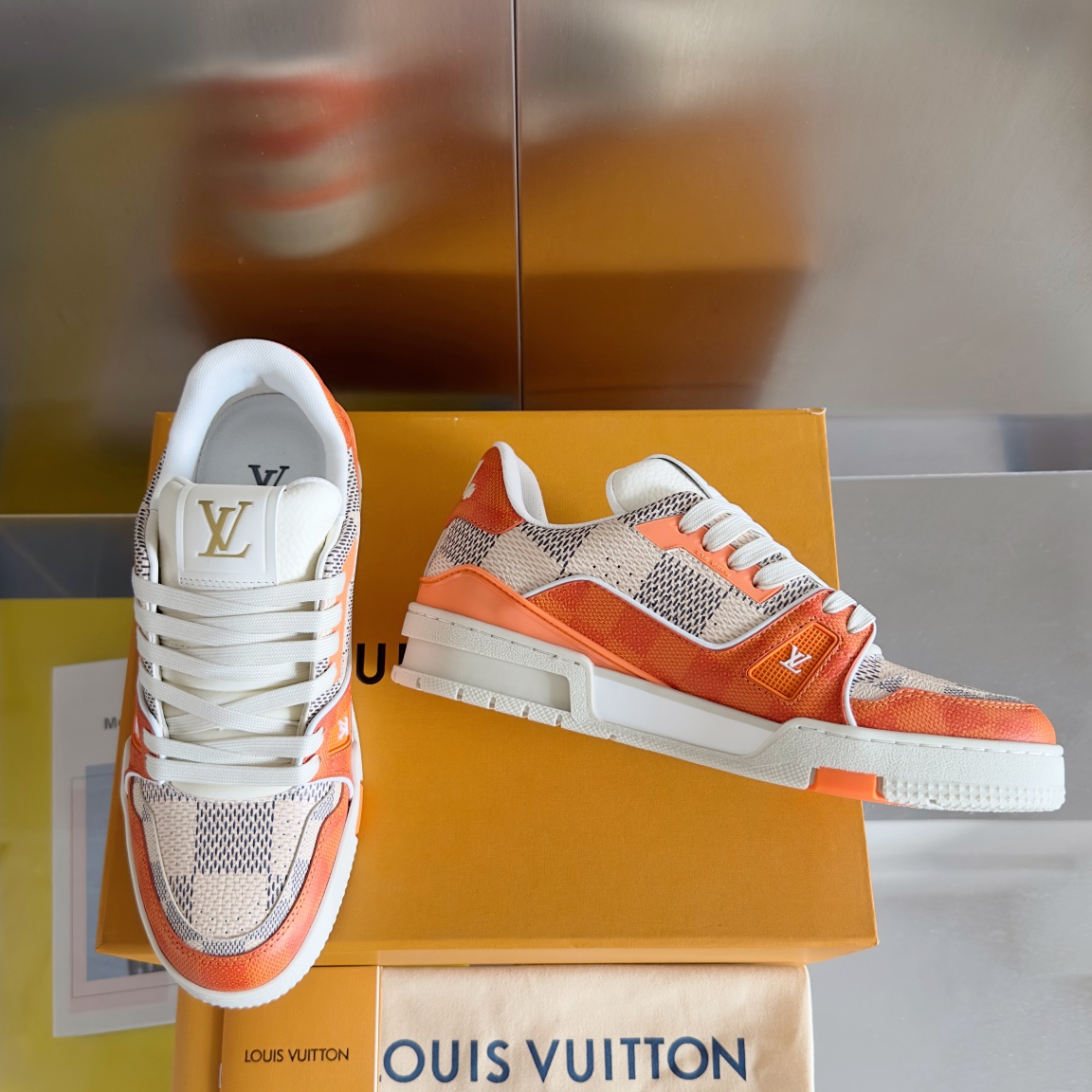 Louis trainer checkered sneaker