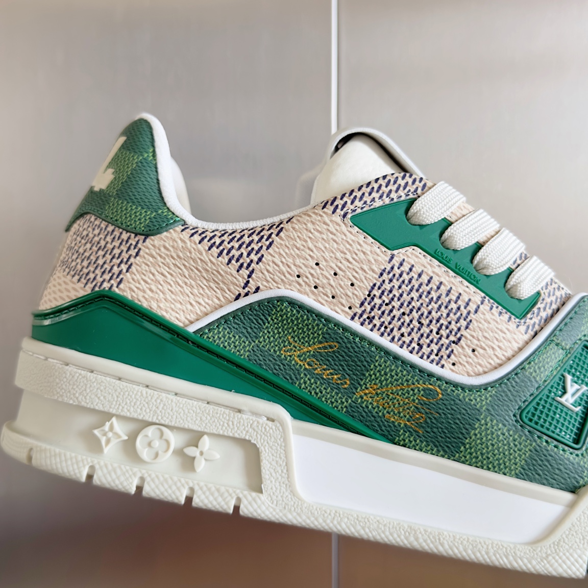 Louis trainer checkered sneaker