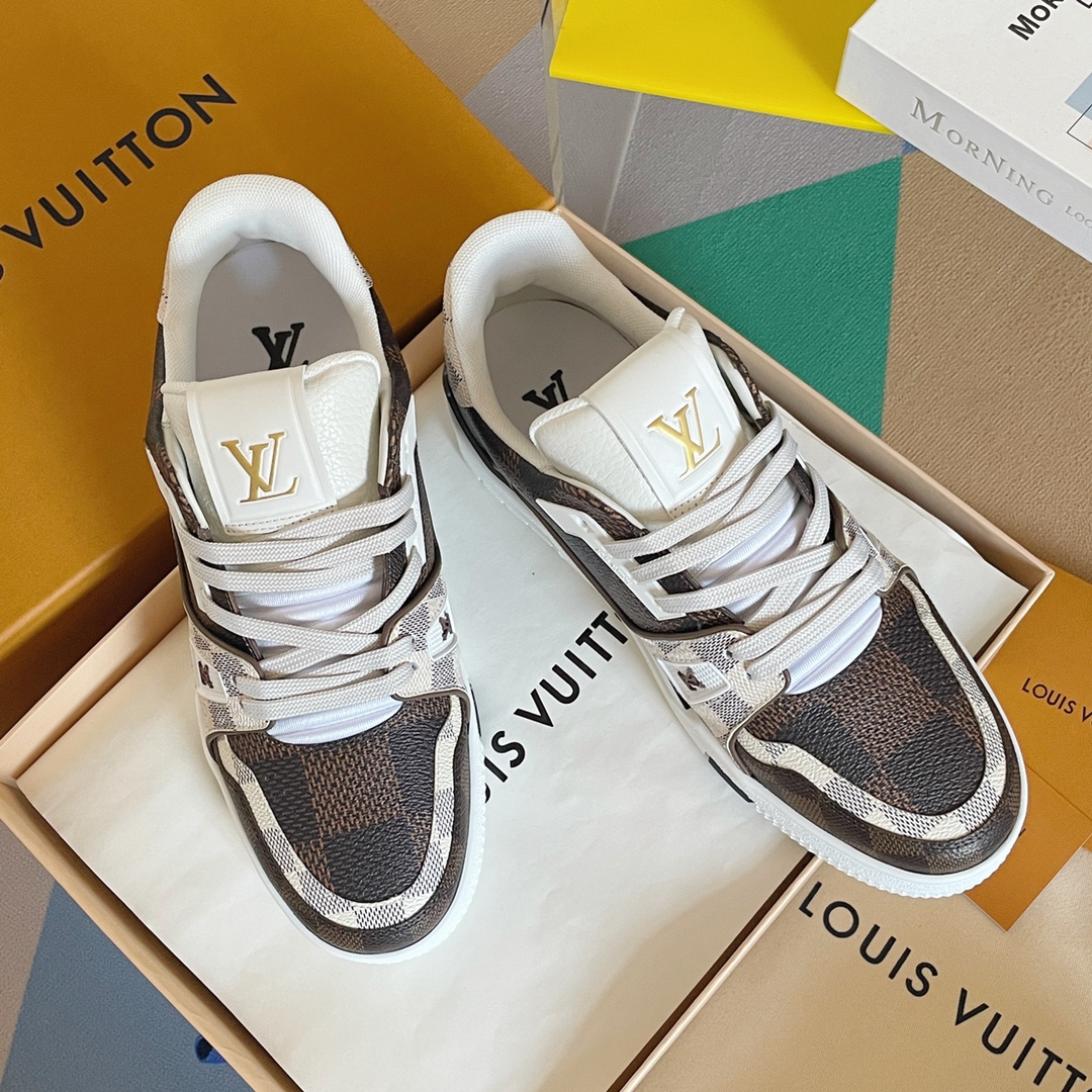 Louis trainer checkered sneaker