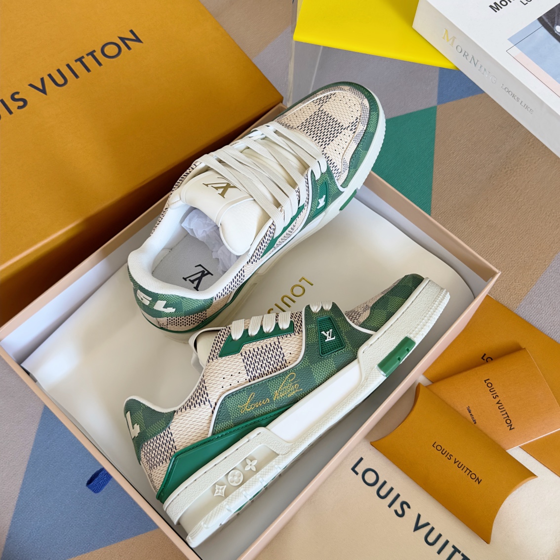 Louis trainer checkered sneaker