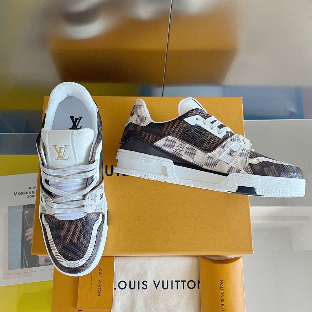 Louis trainer checkered sneaker