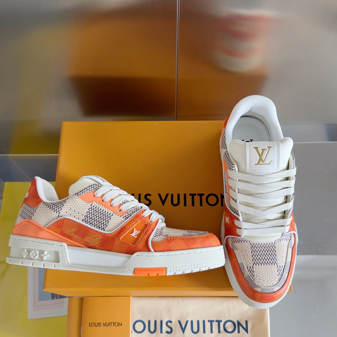 Louis trainer checkered sneaker