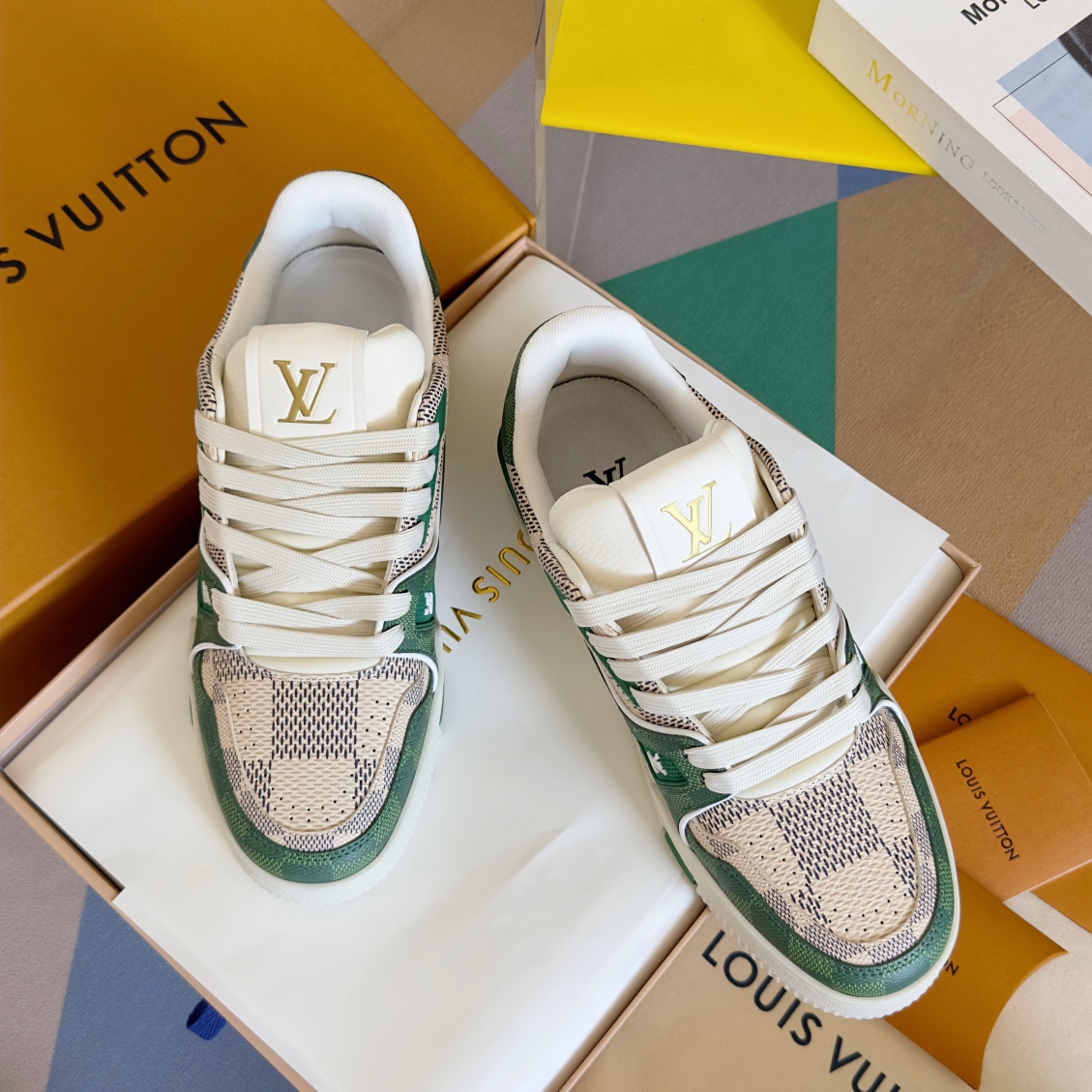 Louis trainer checkered sneaker