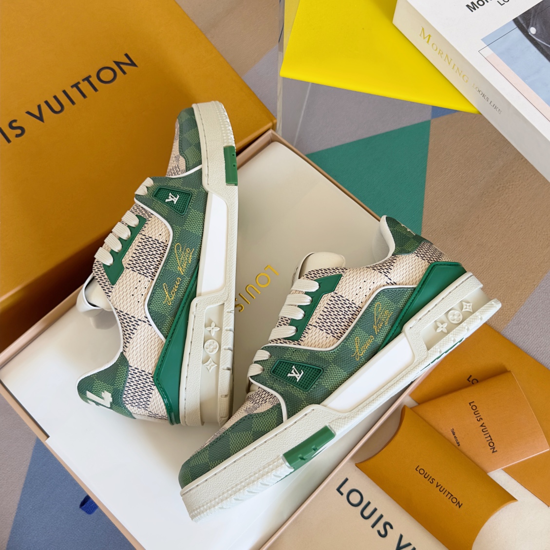 Louis trainer checkered sneaker