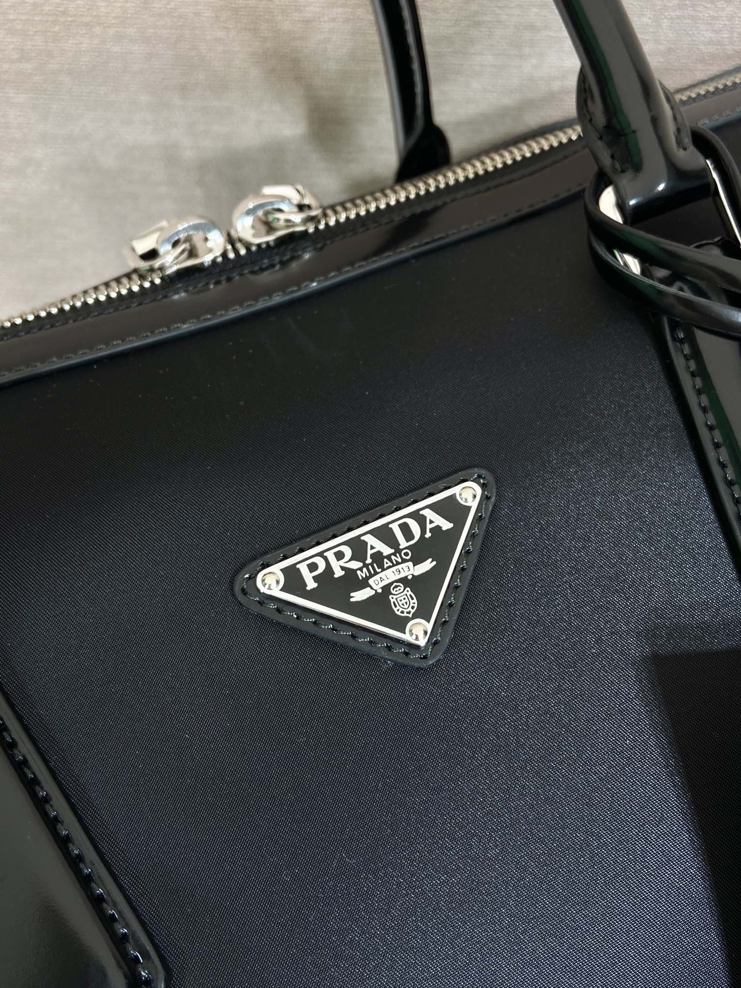 prada nylon fabric Travel bags