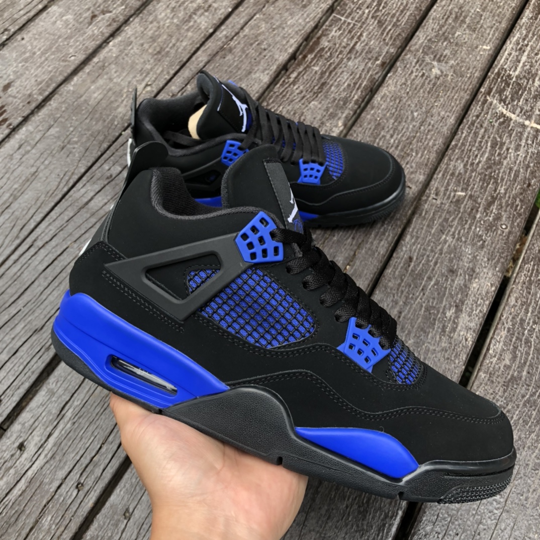 Air Jordan 4 BlACK BLUE