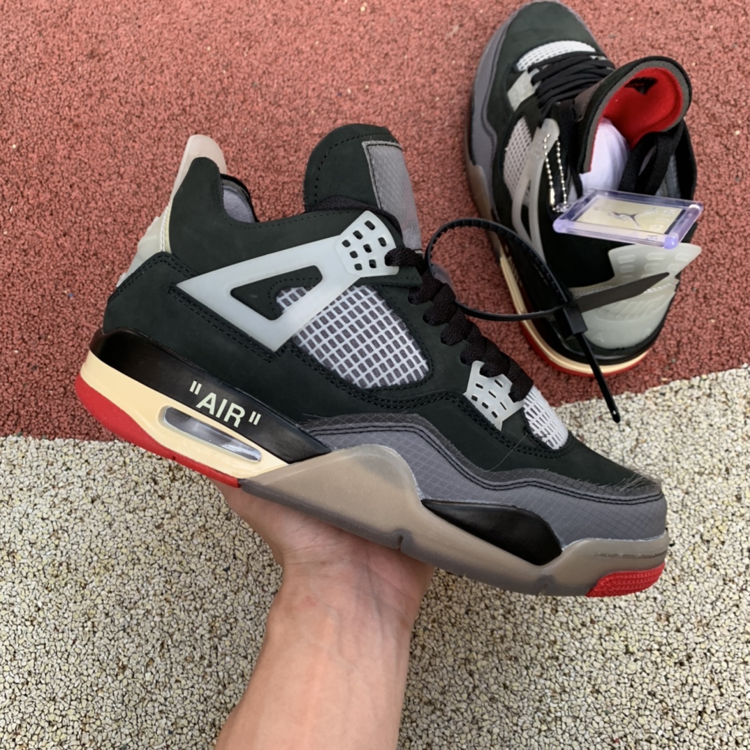 Jordan 4 Retro Off-White BLACK