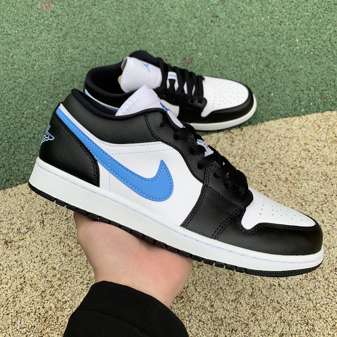 Jordan 1 Low Black University Blue White DC0774-041