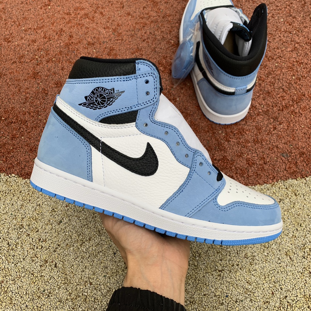 Jordan 1 Retro High White University Blue Black 555088-134