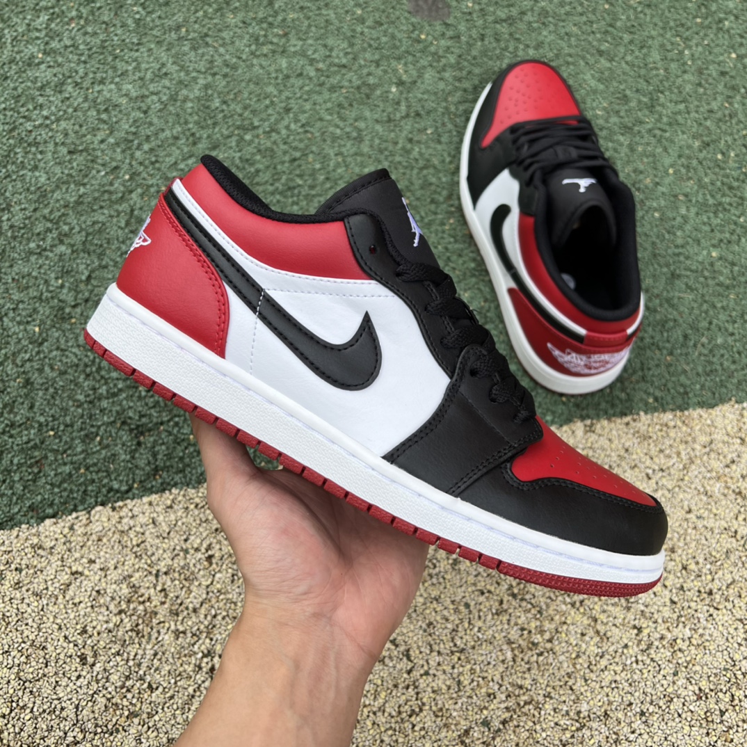 Jordan 1 Low Bred Toe 553558-612