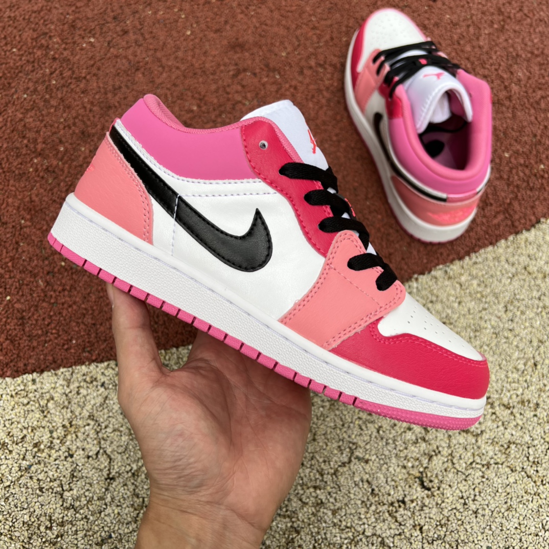 Jordan 1 Low Pink Red (GS) 553560-162