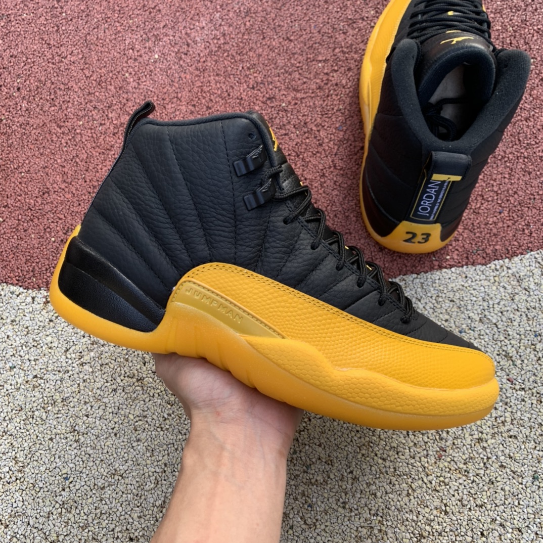 Jordan 12 Retro Black University Gold 130690-070