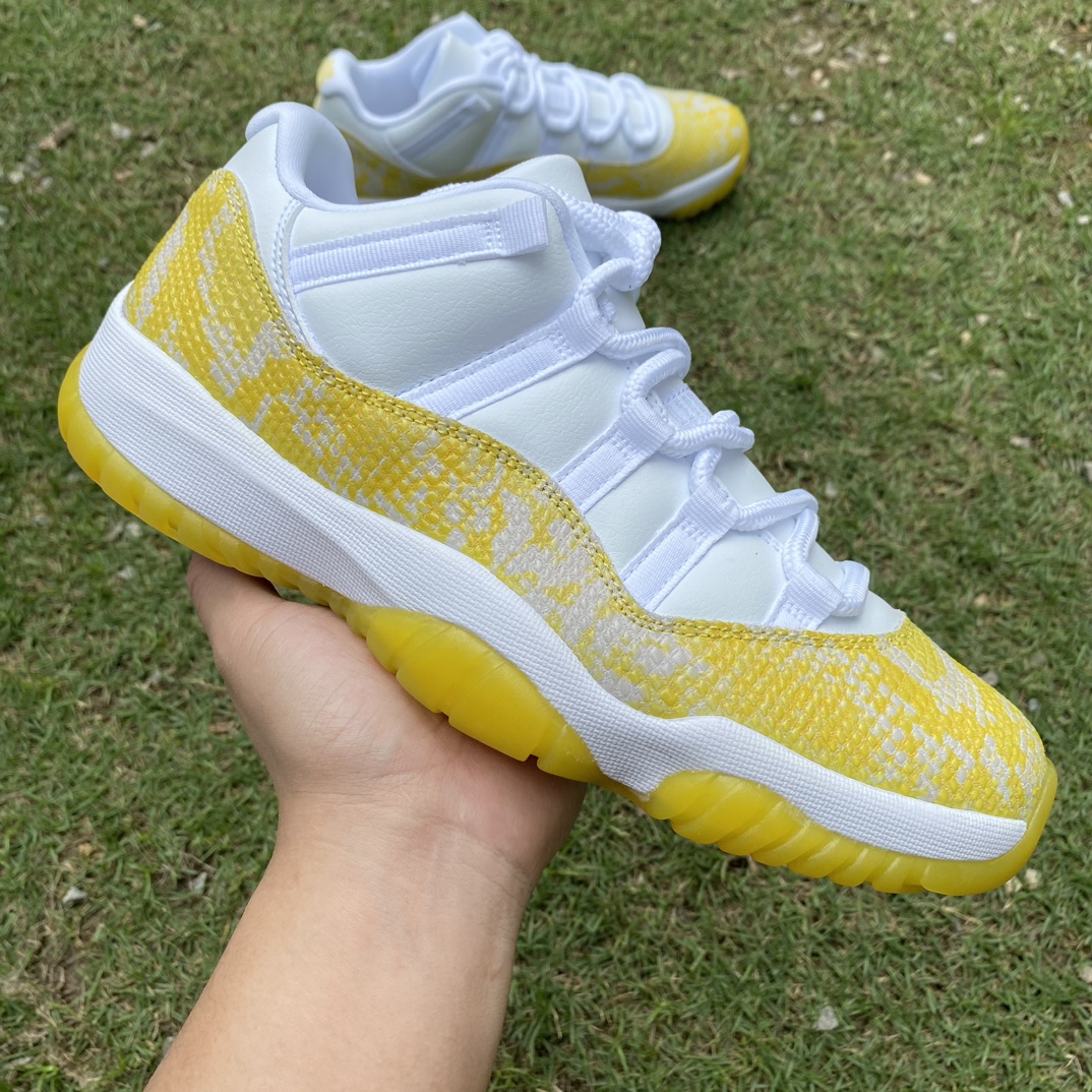 Jordan 11 Retro Low Yellow Snakeskin AH7860-107