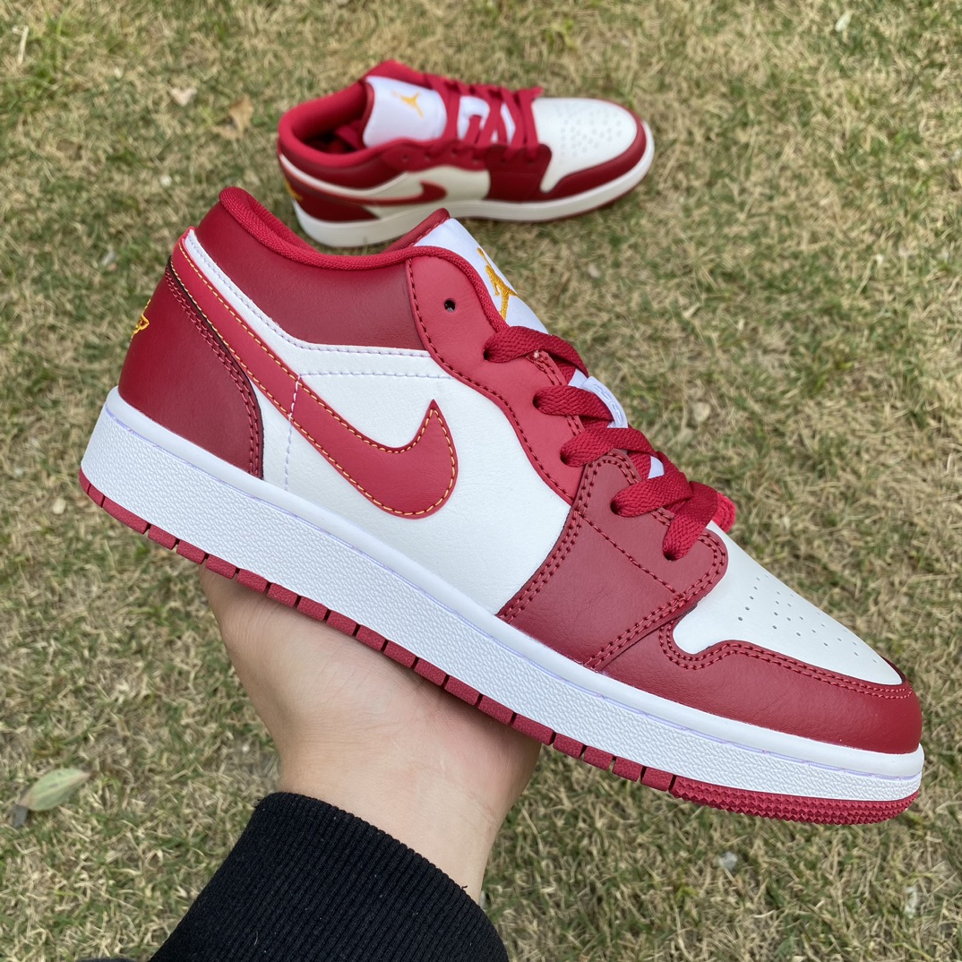 Jordan 1 Low Cardinal Red 553558-607