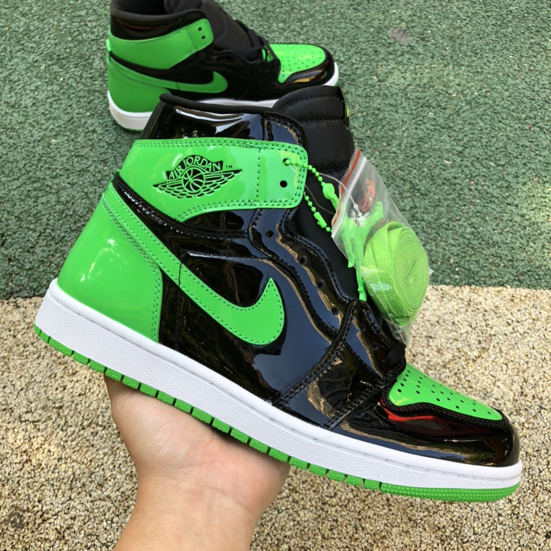 Jordan 1 Retro High OG Patent Green