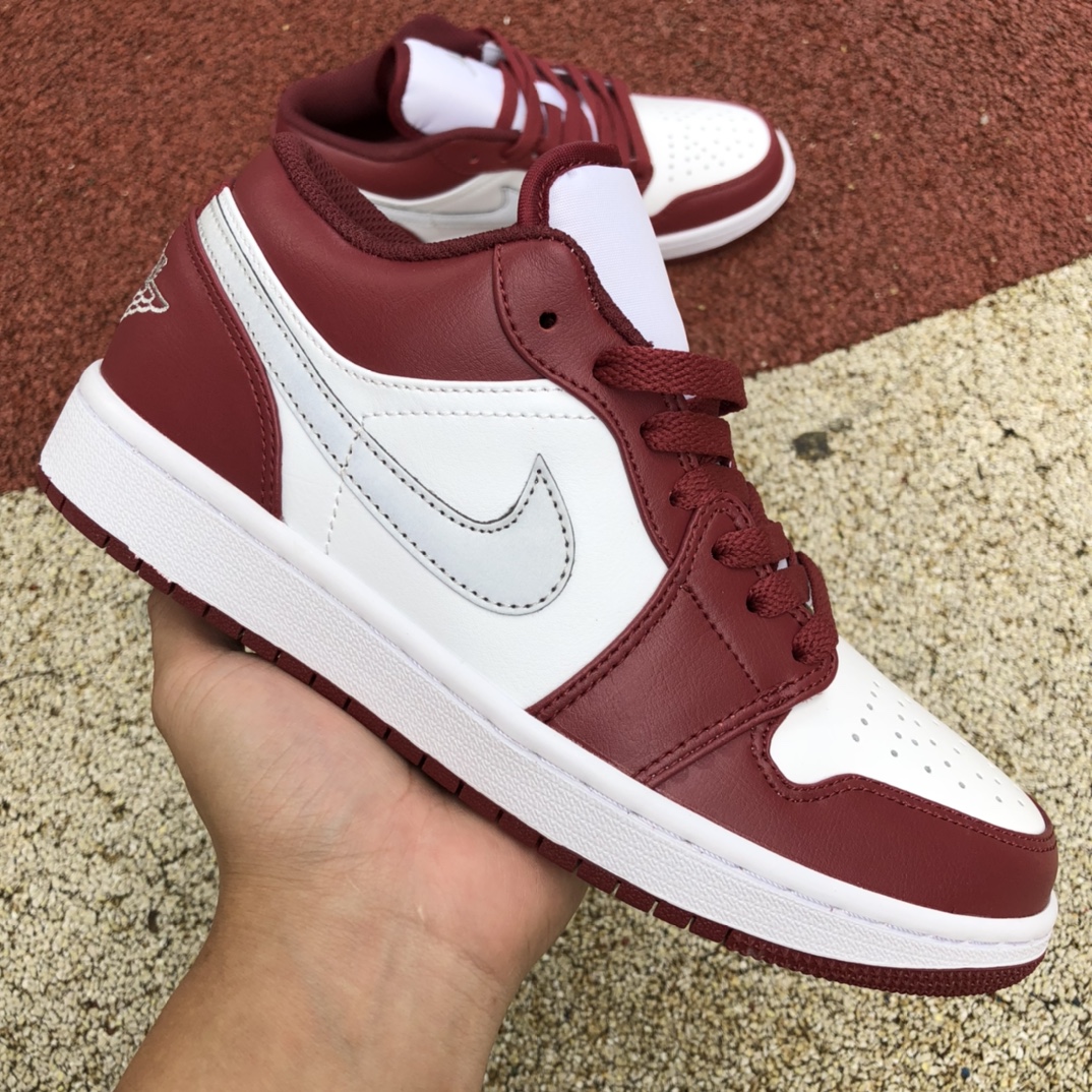 Jordan 1 Low White Bordeaux 553558-615