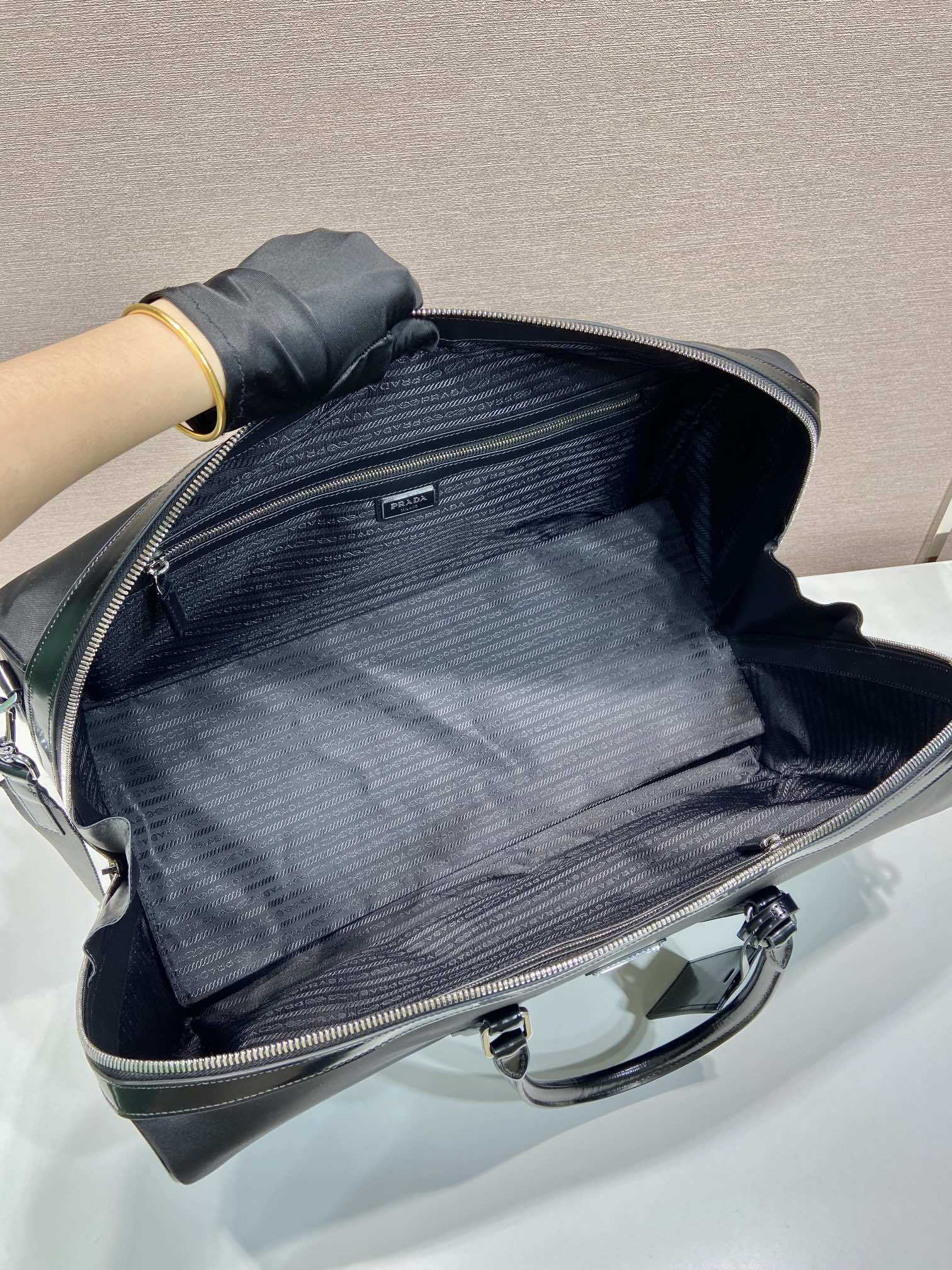prada nylon fabric Travel bags