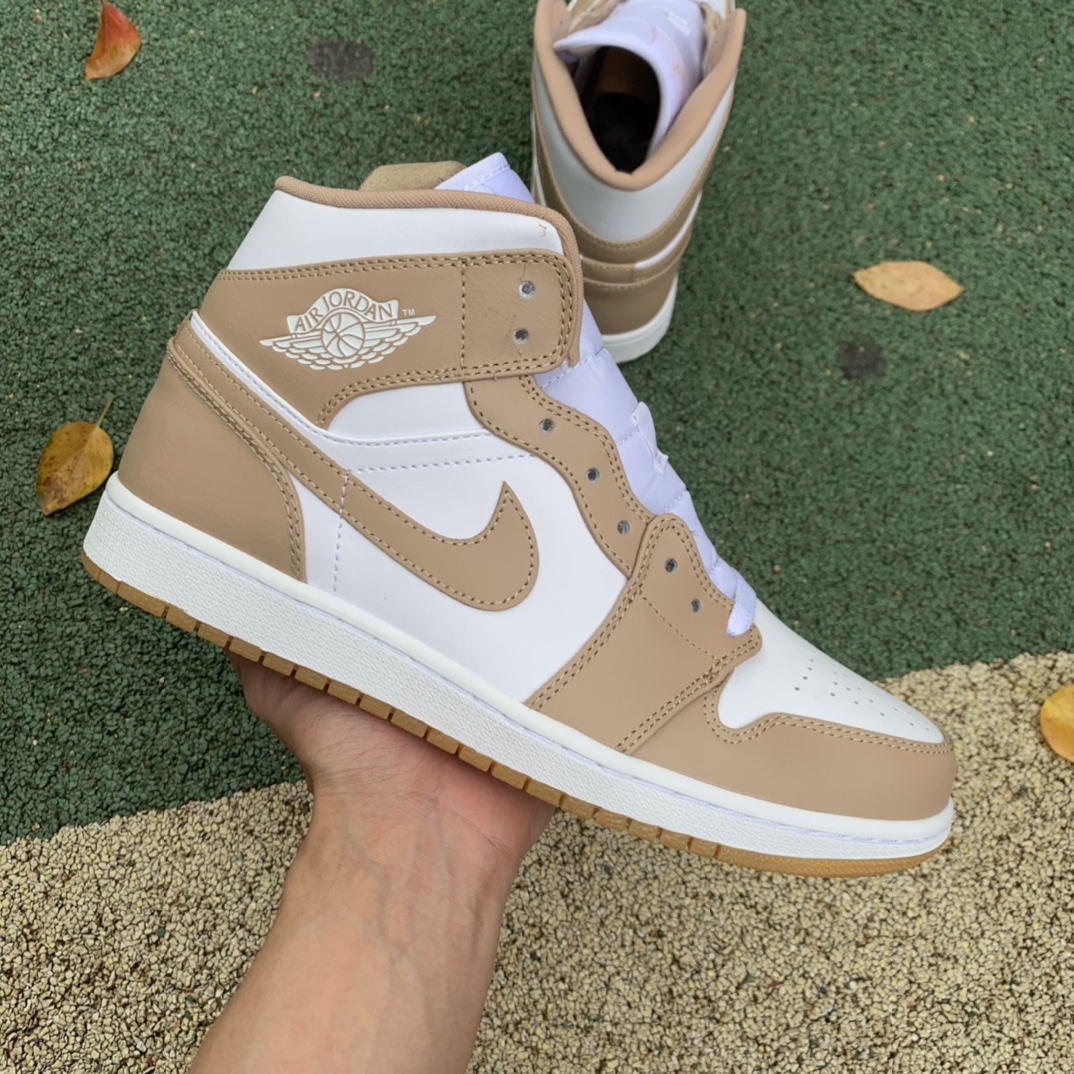 Jordan 1 Mid Tan Gum 554724-271