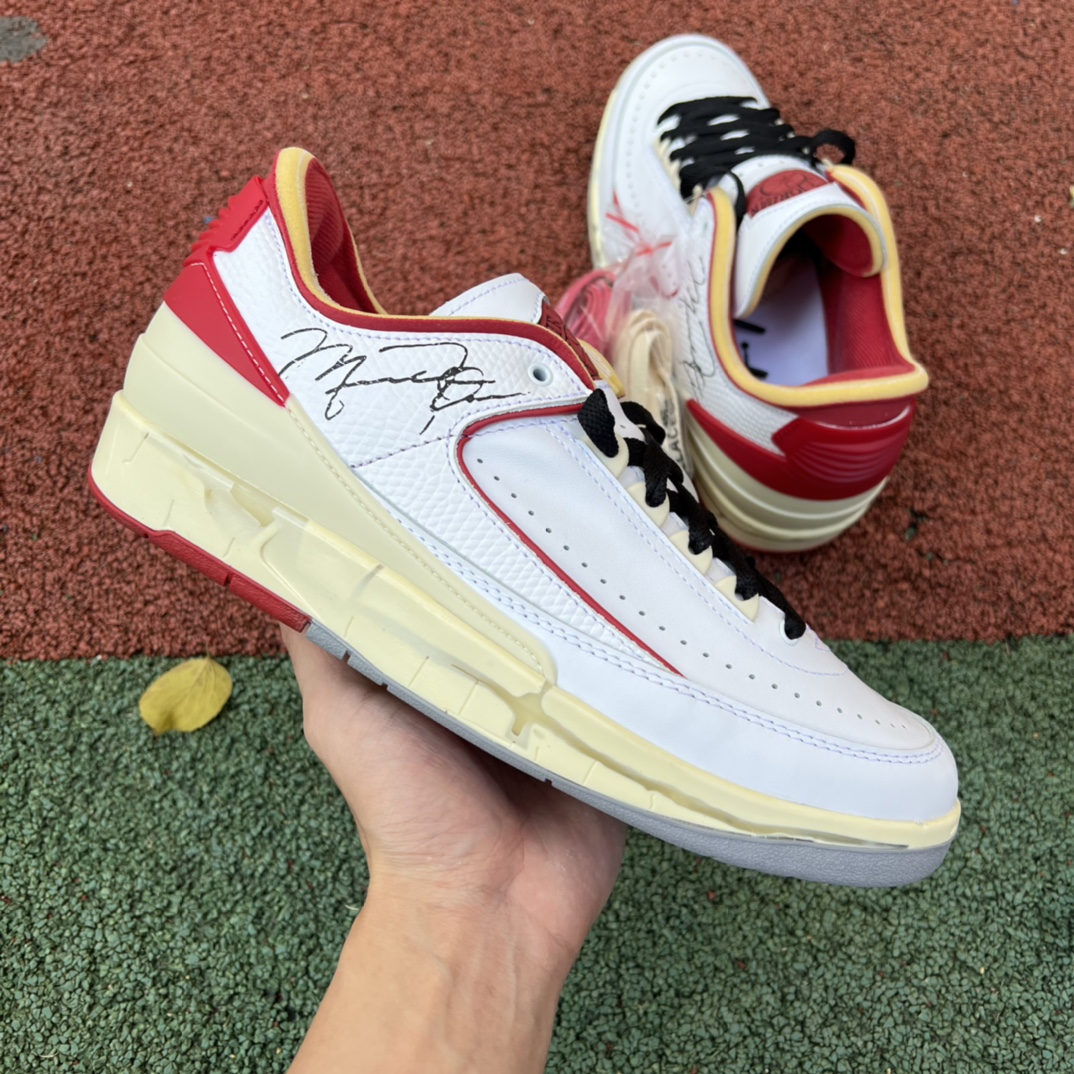 Jordan 2 Retro Low SP Off-White White Red DJ4375-106