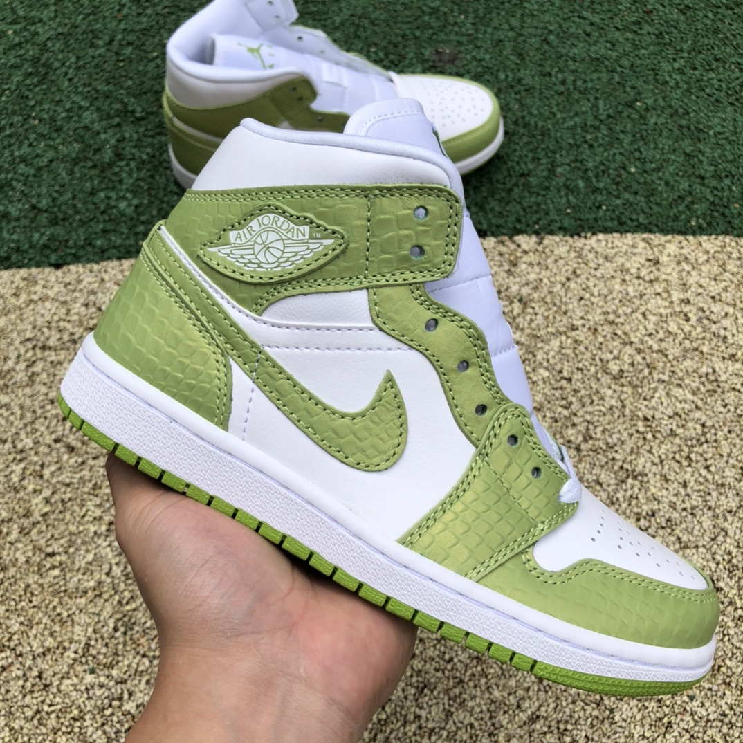 Jordan 1 Mid Green Python DV2959-113