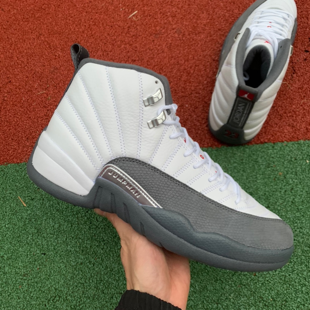 Jordan 12 Retro White Dark Grey 130690-160