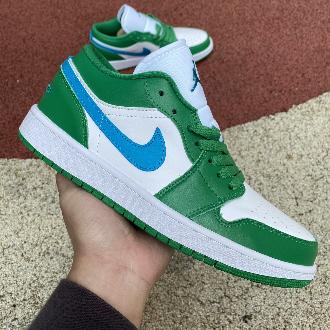 Jordan 1 Low Lucky Green Aquatone DC0774-304